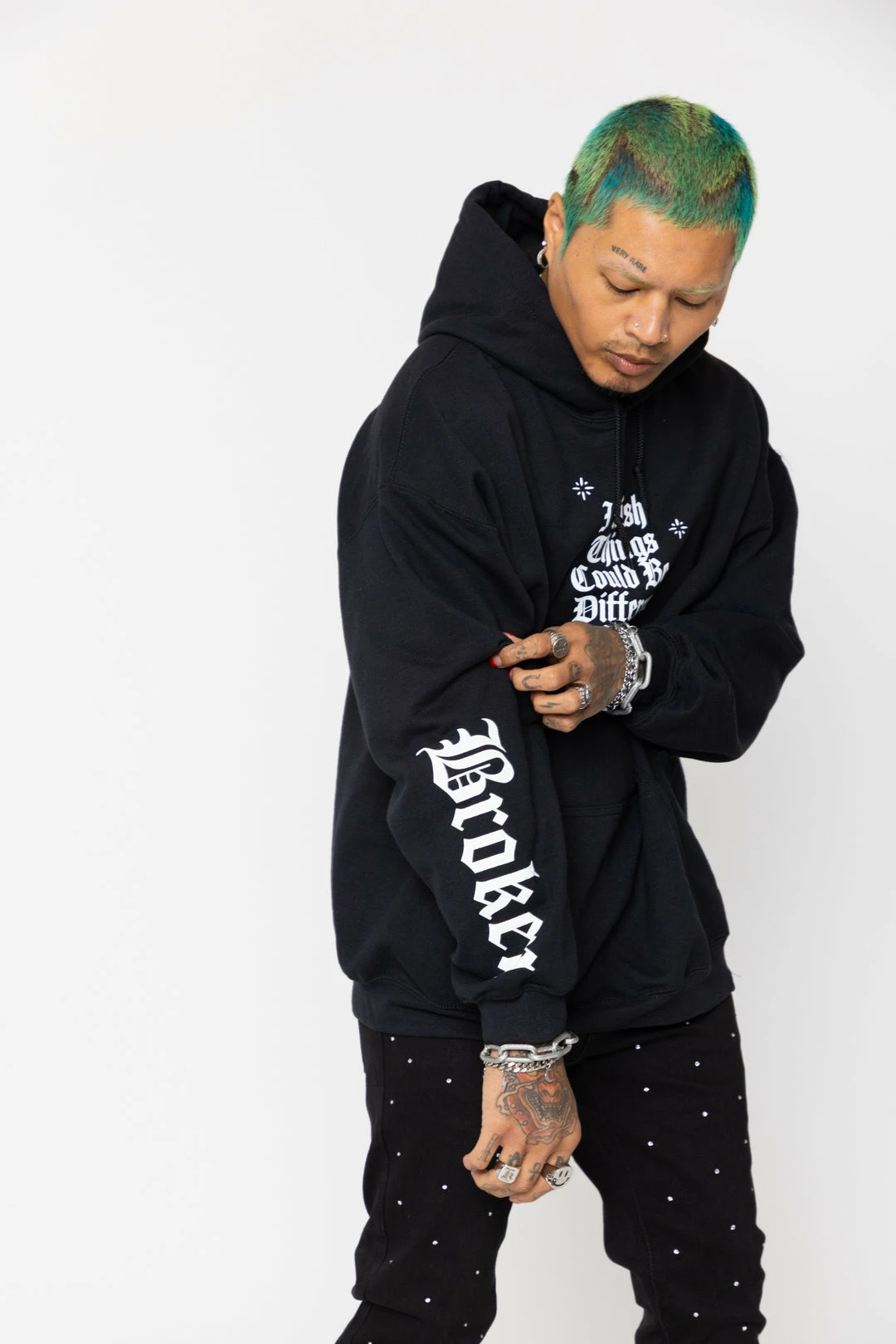 BROKEN PROMISES Wishful Thinking Hoodie Black Hoodies 8 BROKEN PROMISES Wishful Thinking Hoodie Black Hoodies