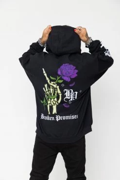 BROKEN PROMISES Wishful Thinking Hoodie Black Hoodies