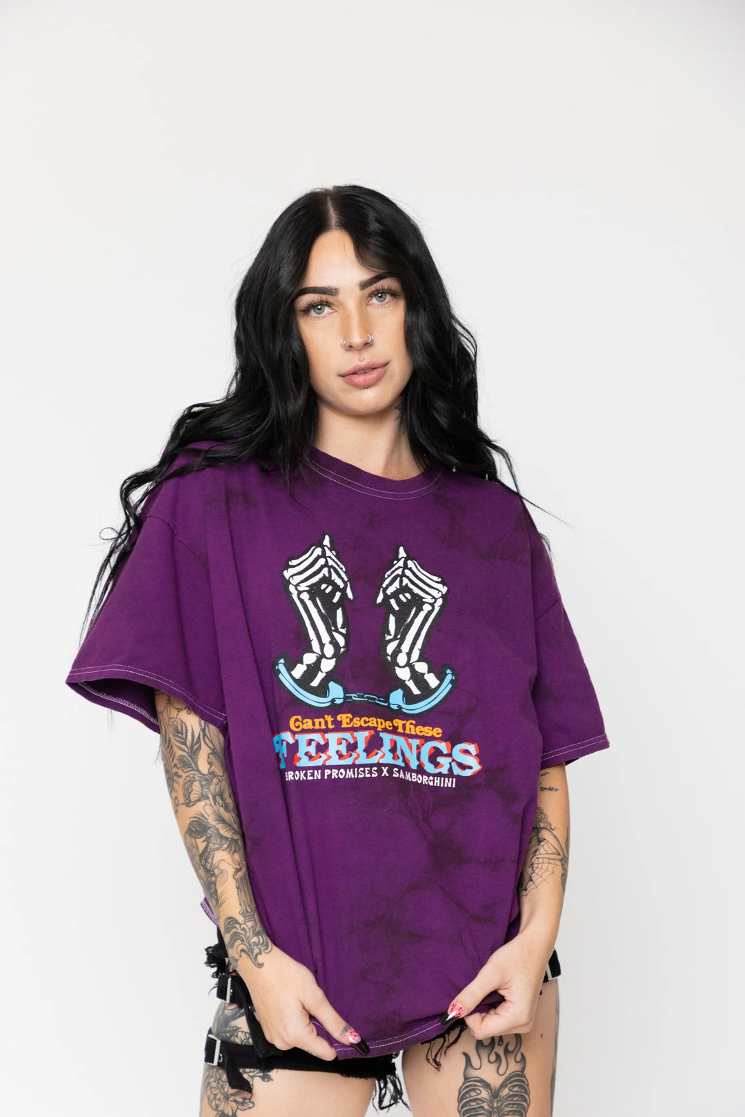 BROKEN PROMISES BPxSamborghini Escapism Purple Tie Dye Tee 6 BROKEN PROMISES BPxSamborghini Escapism Purple Tie Dye Tee
