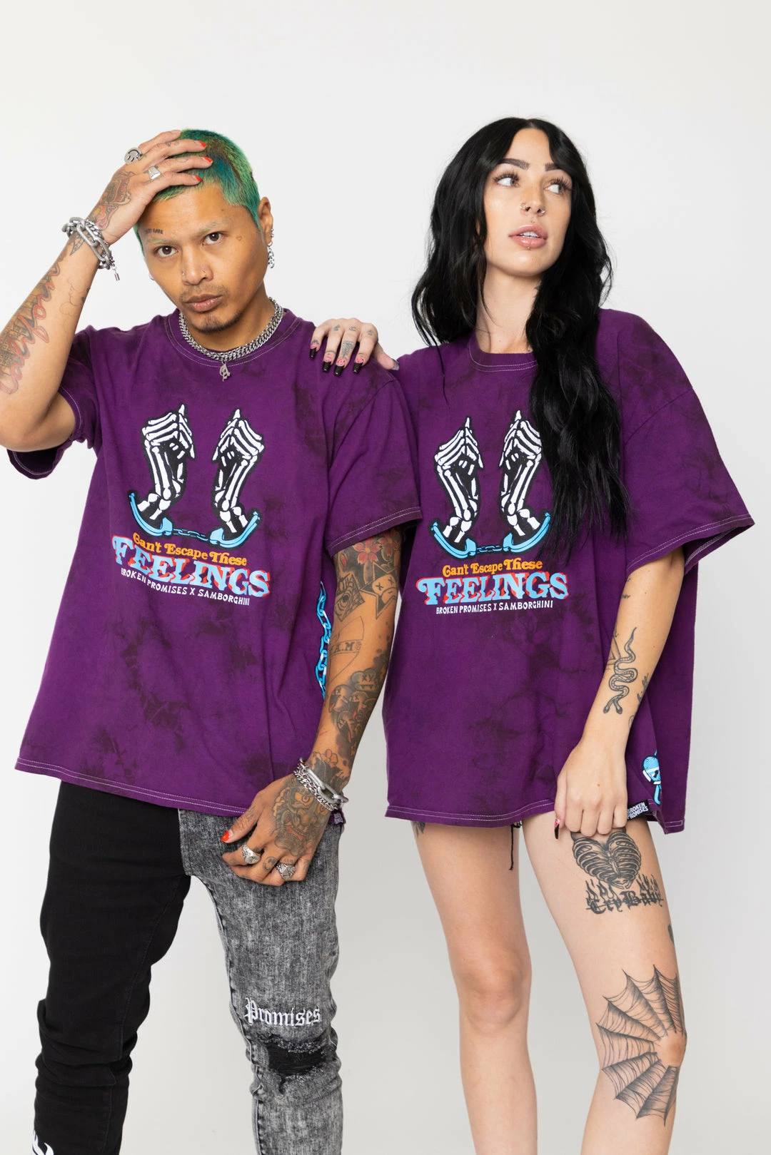 BROKEN PROMISES BPxSamborghini Escapism Purple Tie Dye Tee 9 BROKEN PROMISES BPxSamborghini Escapism Purple Tie Dye Tee
