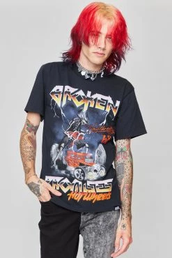 BROKEN PROMISES Shirts BP X Hot Wheels Tour Tee Blk