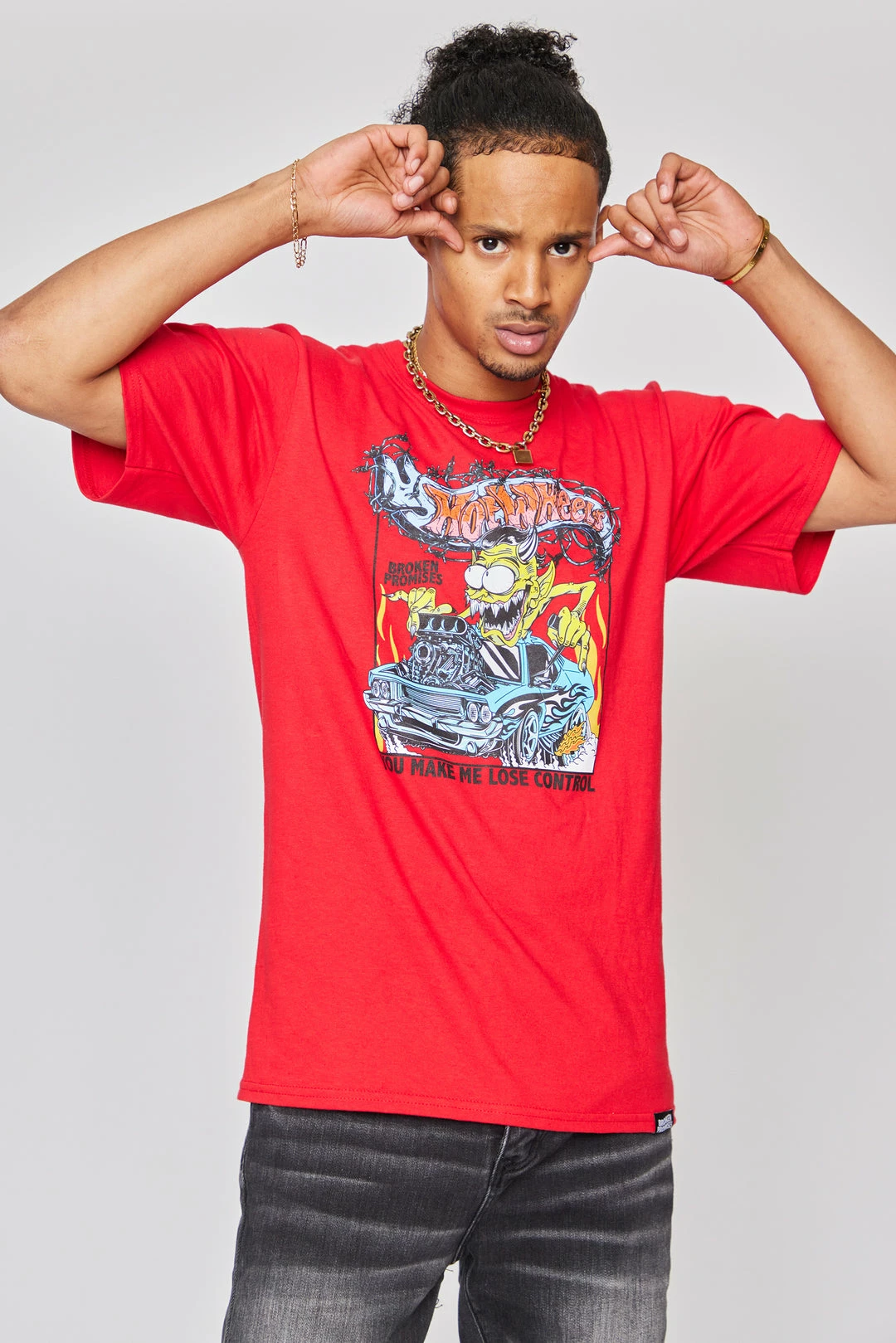 BROKEN PROMISES BP X Hot Wheels Control Tee Red 5 BROKEN PROMISES BP X Hot Wheels Control Tee Red