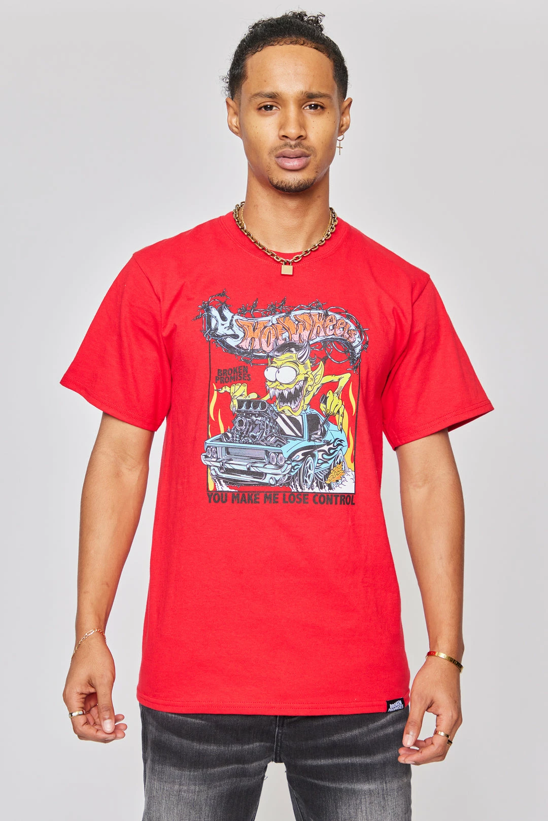 BROKEN PROMISES BP X Hot Wheels Control Tee Red 6 BROKEN PROMISES BP X Hot Wheels Control Tee Red