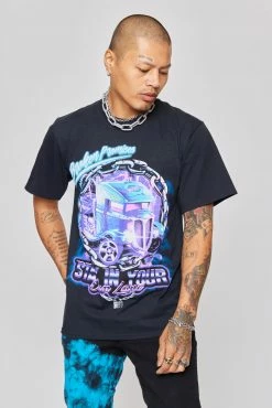 BROKEN PROMISES BP X Hot Wheels Truck Tee Black Shirts