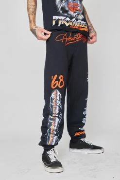 BROKEN PROMISES BP X Hot Wheels Tour Sweats Black Bottoms 10 BROKEN PROMISES BP X Hot Wheels Tour Sweats Black Bottoms