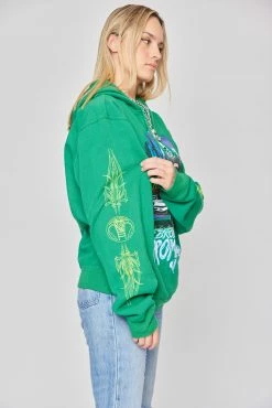 BROKEN PROMISES BP X Hot Wheels Feeling Low Hoodie Green