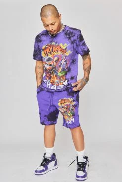 BROKEN PROMISES BP X Hot Wheels Track Shorts Purple
