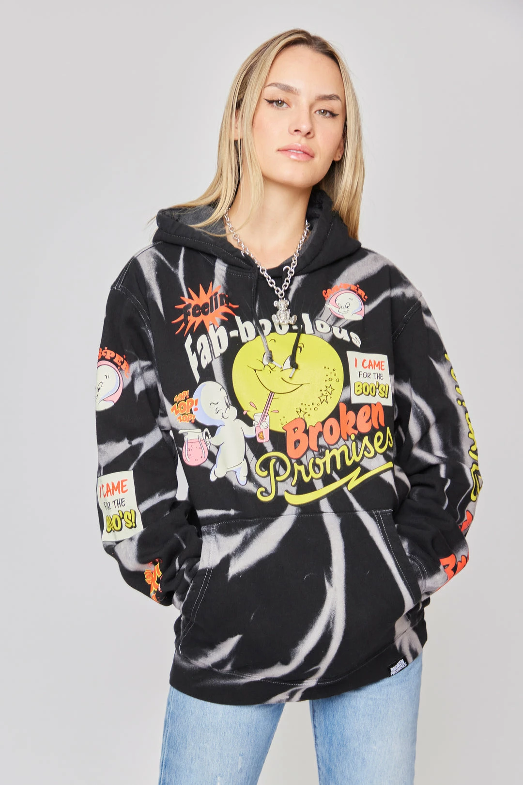 BROKEN PROMISES BP X Casper Fab-Boo-Lous Hoodie Black Hoodies 3 BROKEN PROMISES BP X Casper Fab-Boo-Lous Hoodie Black Hoodies