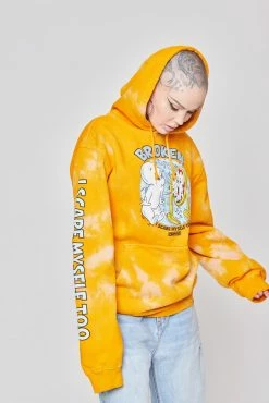 BROKEN PROMISES BP X Casper Scare Myself Hoodie Orange