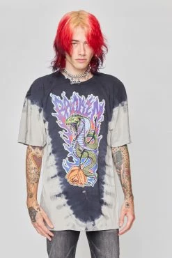 CASH Shirts Bad Chemistry V-Dye Tee Black/Grey 39 CASH Shirts Bad Chemistry V-Dye Tee Black/Grey