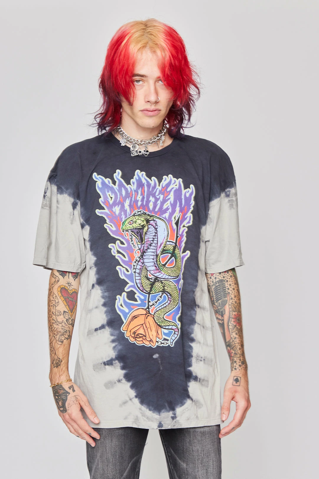 CASH Shirts Bad Chemistry V-Dye Tee Black/Grey 21 CASH Shirts Bad Chemistry V-Dye Tee Black/Grey