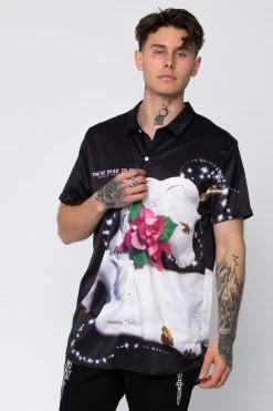 BROKEN PROMISES Shirts Porcelain Button Up Shirt