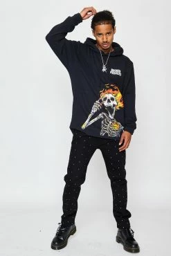 CASH Pyromaniac Hoodie Black