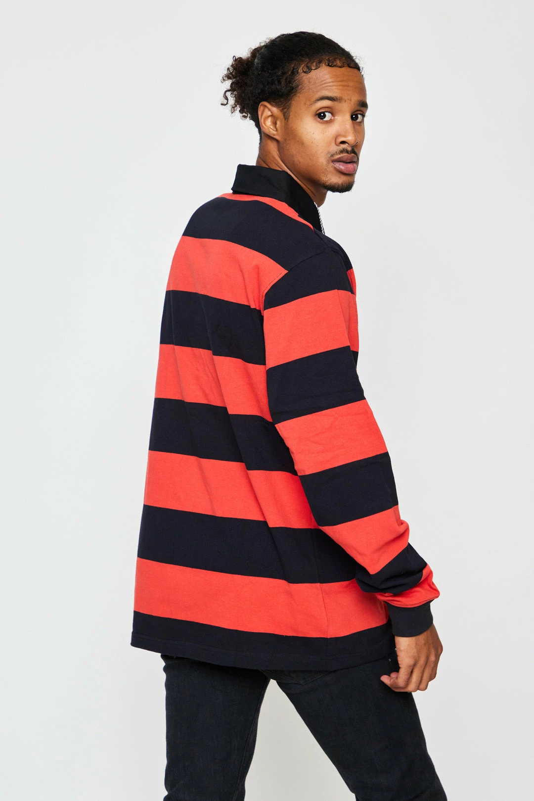 BROKEN PROMISES Shirts Riot Striped Polo L/S 8 BROKEN PROMISES Shirts Riot Striped Polo L/S