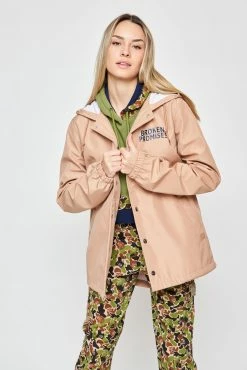 BROKEN PROMISES Outerwear Text First Jacket