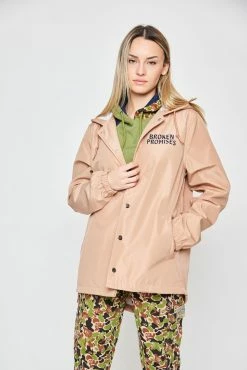 BROKEN PROMISES Outerwear Text First Jacket