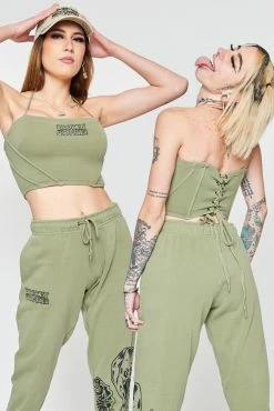 BROKEN PROMISES Sets Fangs Fleece Corset