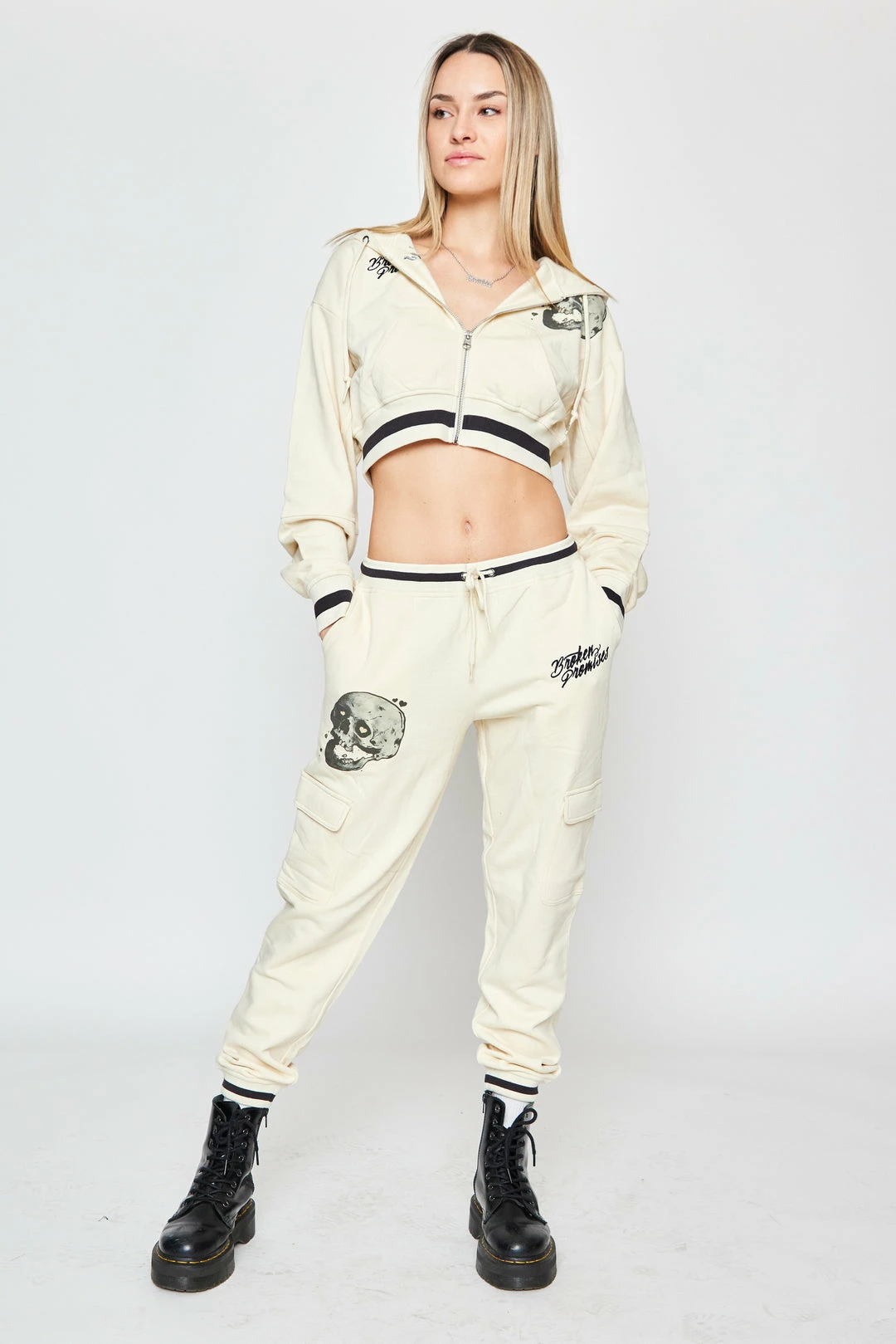 BROKEN PROMISES Jawbreaker Crop Hoodie 9 BROKEN PROMISES Jawbreaker Crop Hoodie