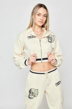 BROKEN PROMISES Jawbreaker Crop Hoodie