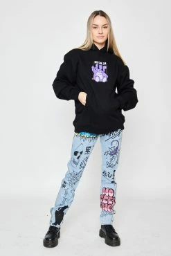 BROKEN PROMISES Bear Guide Black Hoodie Hoodies