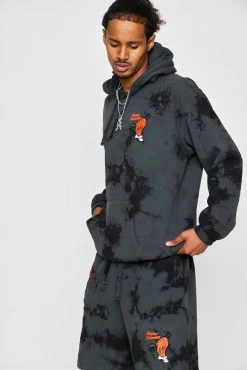 CASH Call 666 Crystal Wash Horn Hoodie Black Hoodies