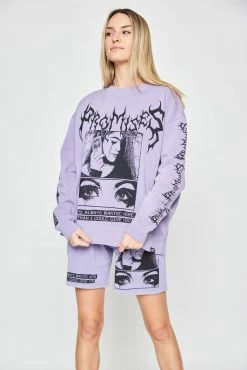 BROKEN PROMISES OK To Cry Fleece Shorts