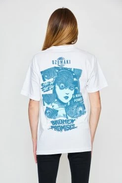 BROKEN PROMISES Shirts Junji Ito Magic Power S/S White