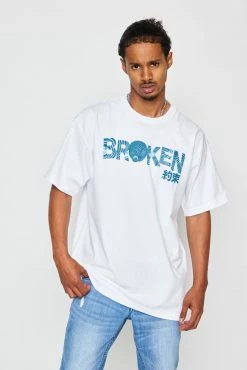 BROKEN PROMISES Shirts Junji Ito Magic Power S/S White