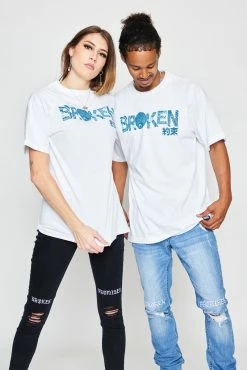 BROKEN PROMISES Shirts Junji Ito Magic Power S/S White