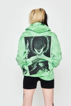 CASH Hoodies Junji Ito The Scar Hoodie Green