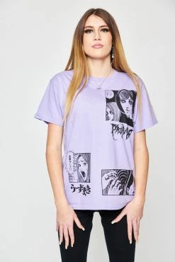 BROKEN PROMISES Shirts Junji Ito The Scar Tee Light Purple