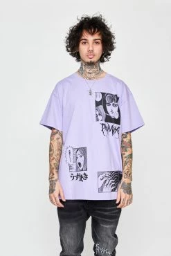 BROKEN PROMISES Shirts Junji Ito The Scar Tee Light Purple
