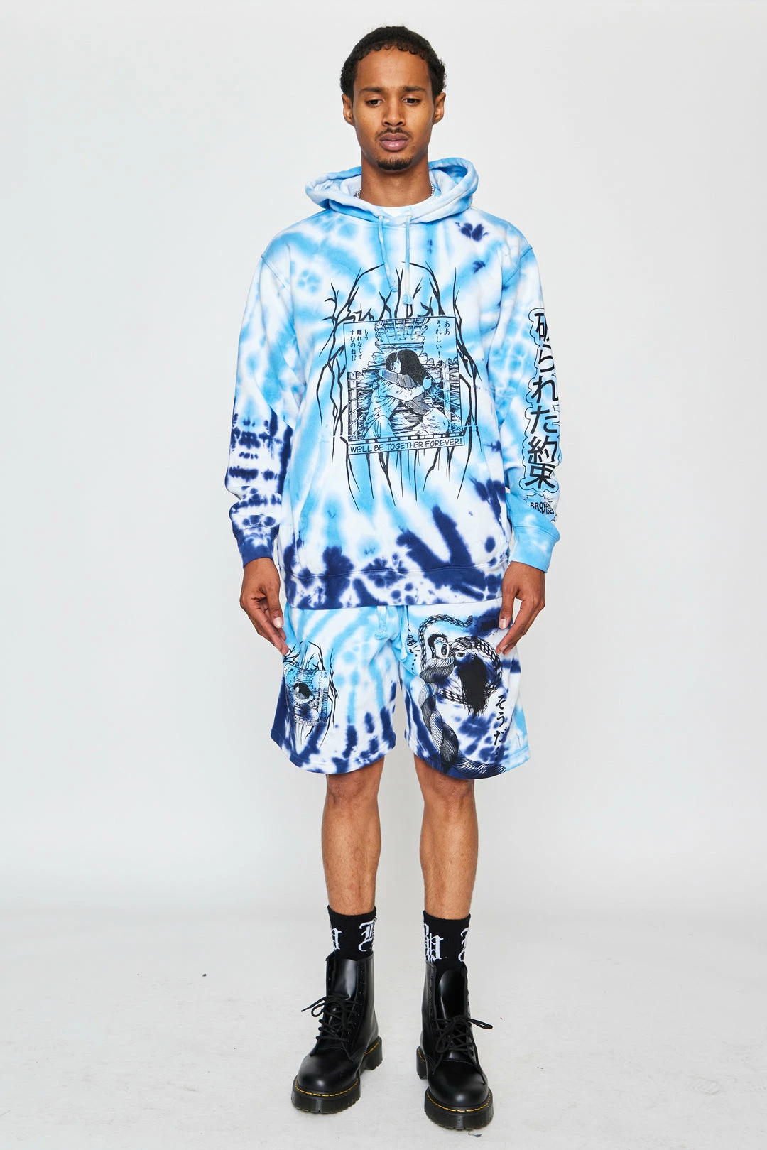 BROKEN PROMISES Junji Ito Twisted Souls Tie Dye Hoodie White Tie Dye Hoodies 36 BROKEN PROMISES Junji Ito Twisted Souls Tie Dye Hoodie White Tie Dye Hoodies