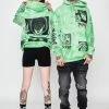 CASH Hoodies Junji Ito The Scar Hoodie Green 1 CASH Hoodies Junji Ito The Scar Hoodie Green