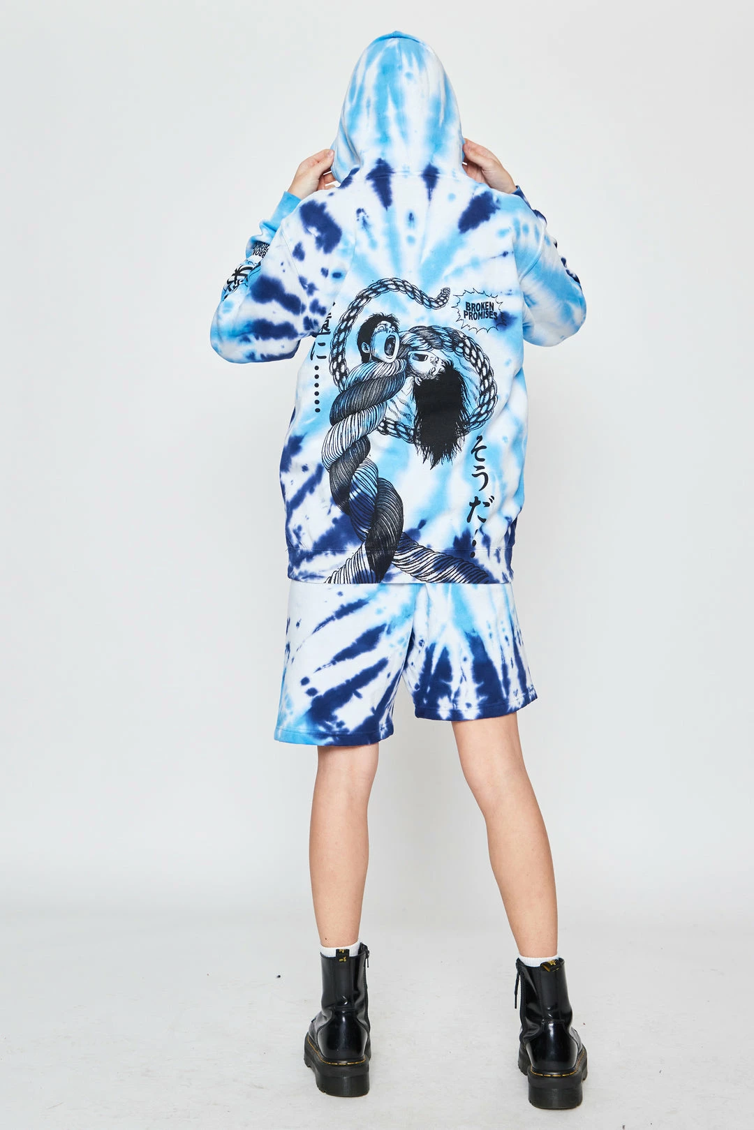 BROKEN PROMISES Junji Ito Twisted Souls Tie Dye Hoodie White Tie Dye Hoodies 22 BROKEN PROMISES Junji Ito Twisted Souls Tie Dye Hoodie White Tie Dye Hoodies