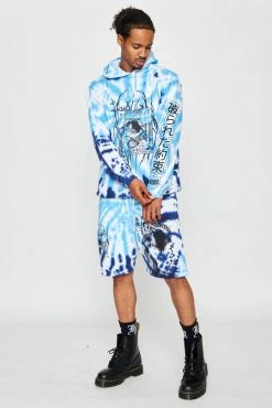 BROKEN PROMISES Junji Ito Twisted Souls Tie Dye Hoodie White Tie Dye Hoodies