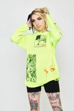 CASH Junji Ito The Curse L/S Neon