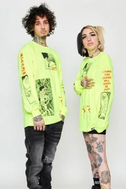 CASH Junji Ito The Curse L/S Neon