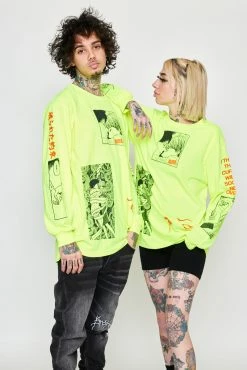 CASH Junji Ito The Curse L/S Neon