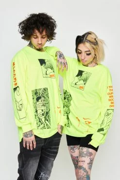 CASH Junji Ito The Curse L/S Neon