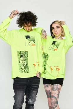 CASH Junji Ito The Curse L/S Neon