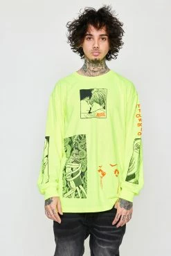 CASH Junji Ito The Curse L/S Neon