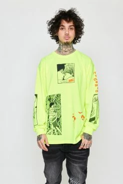 CASH Junji Ito The Curse L/S Neon