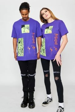 BROKEN PROMISES Junji Ito The Curse Tee Purple Shirts