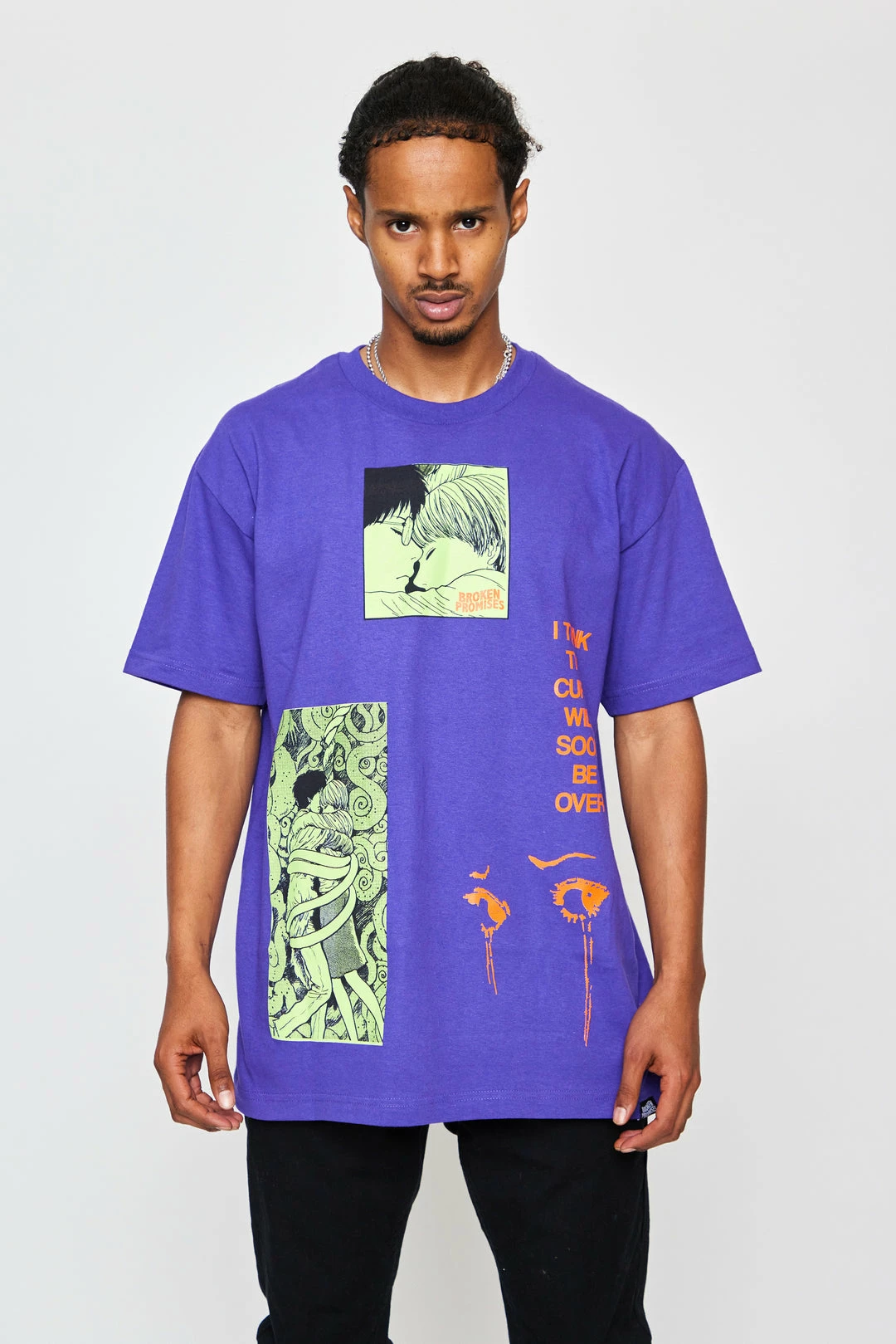 BROKEN PROMISES Junji Ito The Curse Tee Purple Shirts 3 BROKEN PROMISES Junji Ito The Curse Tee Purple Shirts