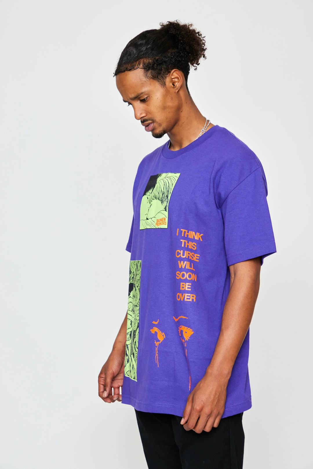 BROKEN PROMISES Junji Ito The Curse Tee Purple Shirts 14 BROKEN PROMISES Junji Ito The Curse Tee Purple Shirts