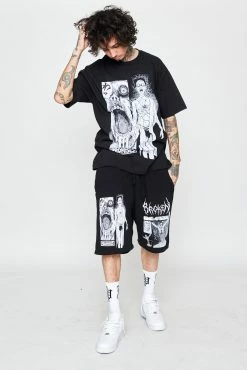 CASH Junji Ito Jack-in-the-Box Tee Black