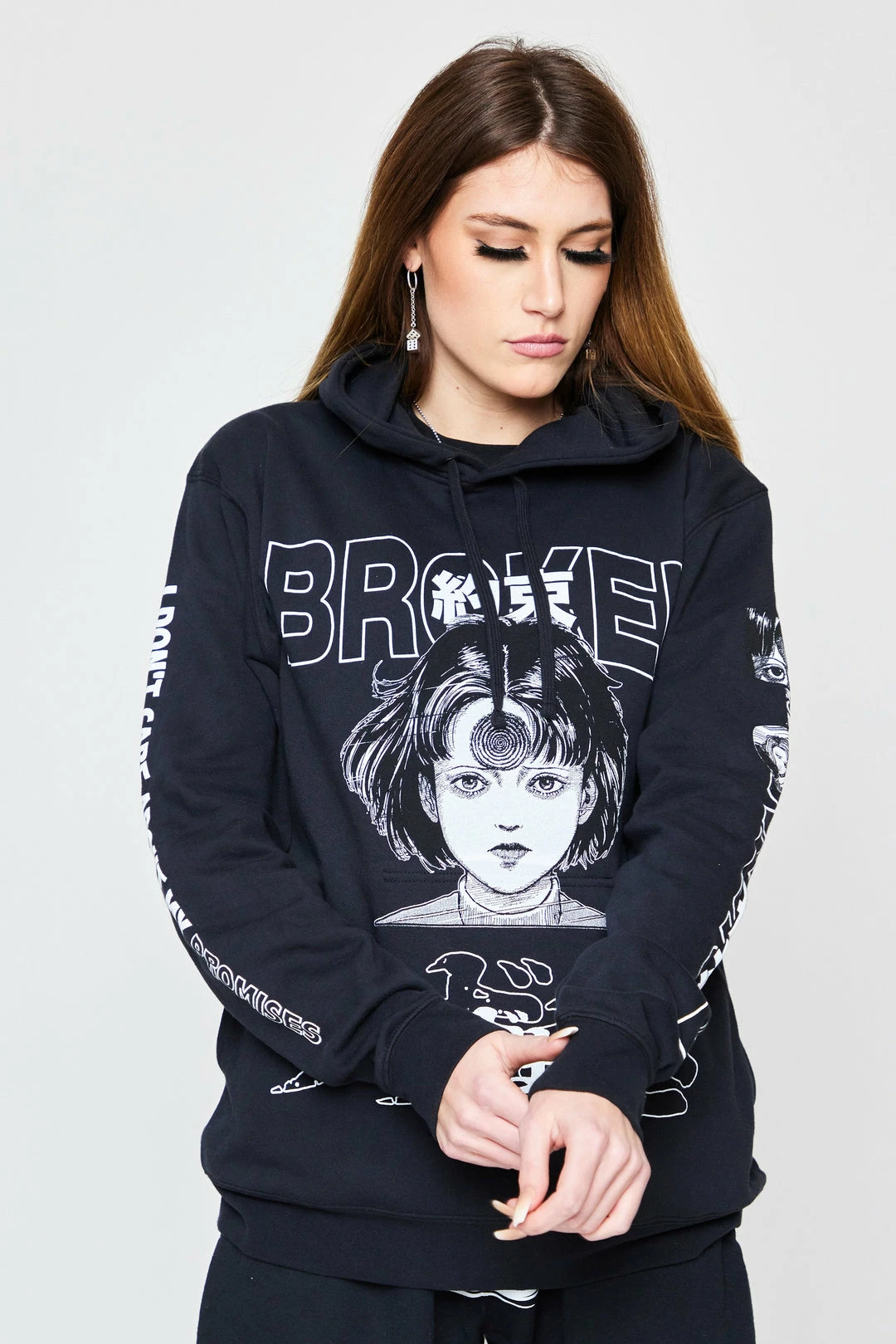 CASH Junji Ito I Don't Care Hoodie 8 CASH Junji Ito I Don't Care Hoodie