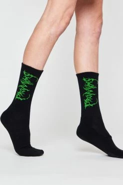 BROKEN PROMISES Graveyard Sock - Black