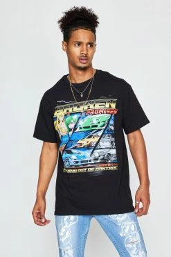 BROKEN PROMISES Spinning Out S/S Blk Shirts